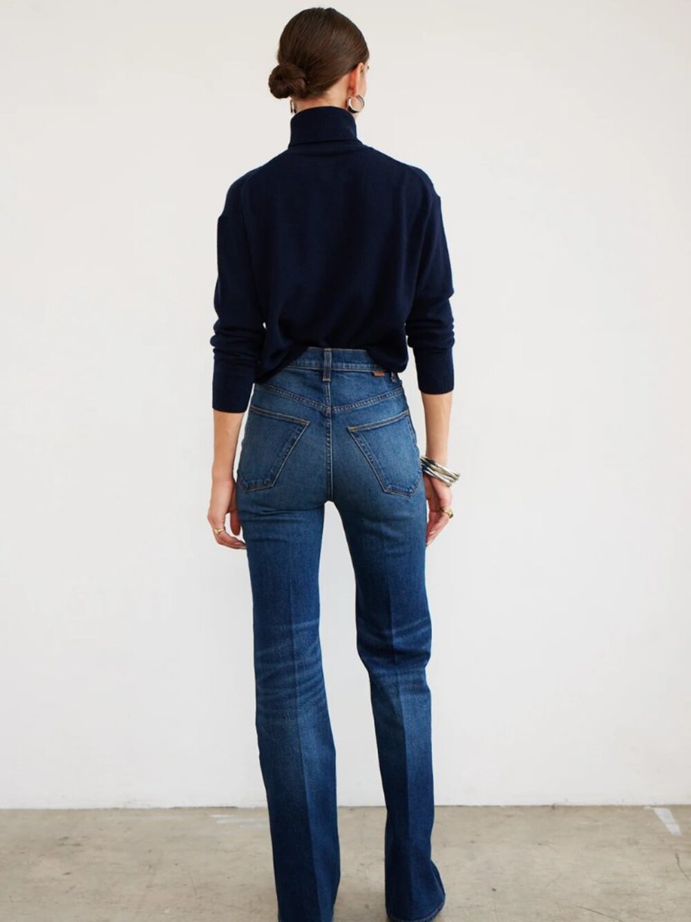 Jamie Haller The Crease Jean in Distressed Dark 27 - Picture 2 of 7